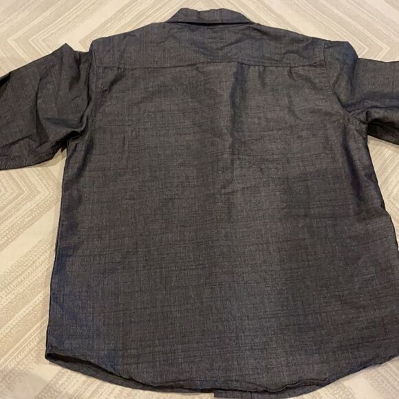 Paper Denim & Cloth Boys Dark Grey Button Down - Picture 6 of 6